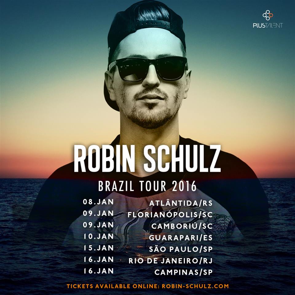 Tour de Robin Schulz no Brasil em 2016