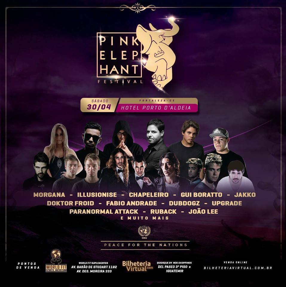 Pink Elephant Festival terá sua primeira edição em Fortaleza