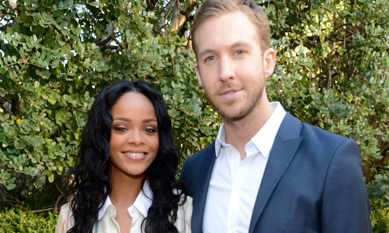 Rihanna e Calvin Harris no Pre-GRAMMY