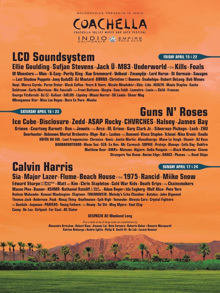 Coachella Line Up