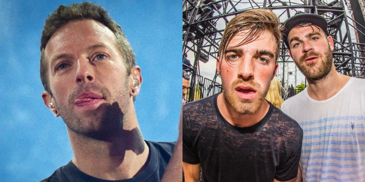 The Chainsmokers e vocalista da banda Coldplay trabalhando juntos em nova música