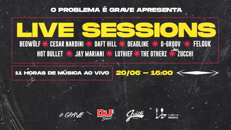 É Grave Live Sessions acontecerá neste sábado e contará com 11 shows exclusivos