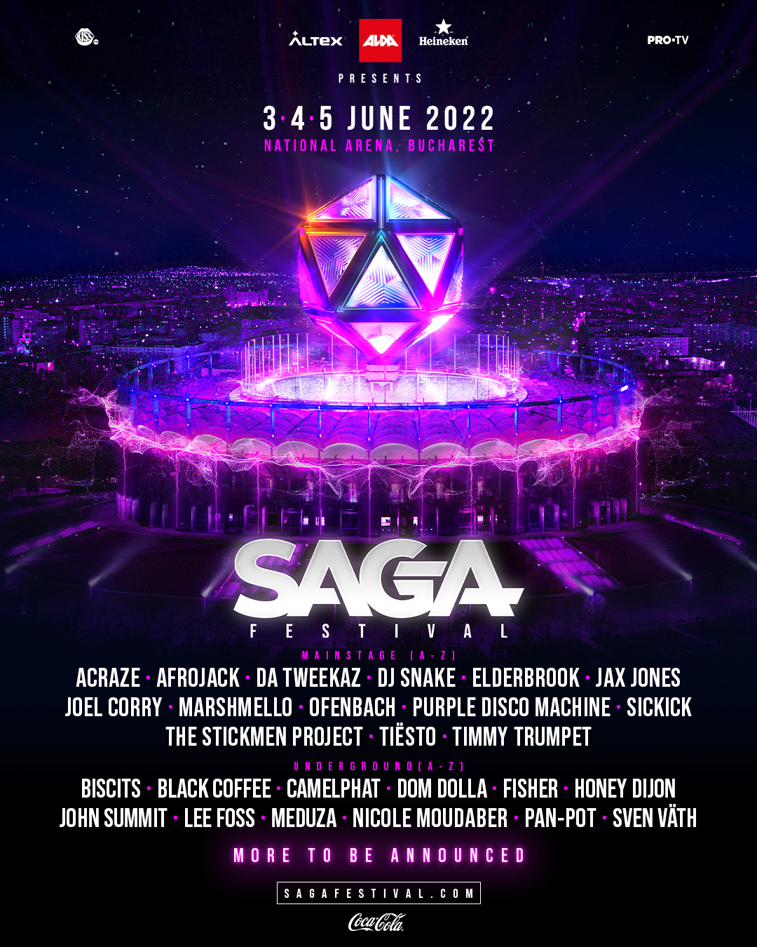 Line-up do Saga Festival 2022 - Foto: Saga Festival